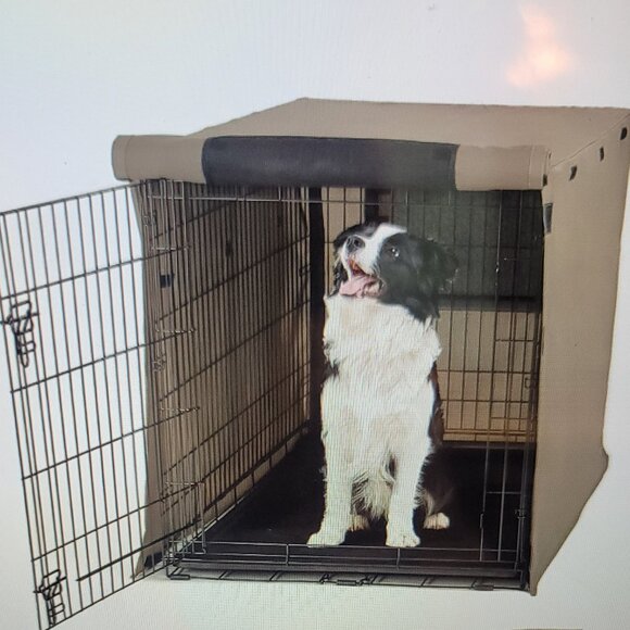 Dog Crate Cover Tan 23x25x36 - Picture 3 of 9